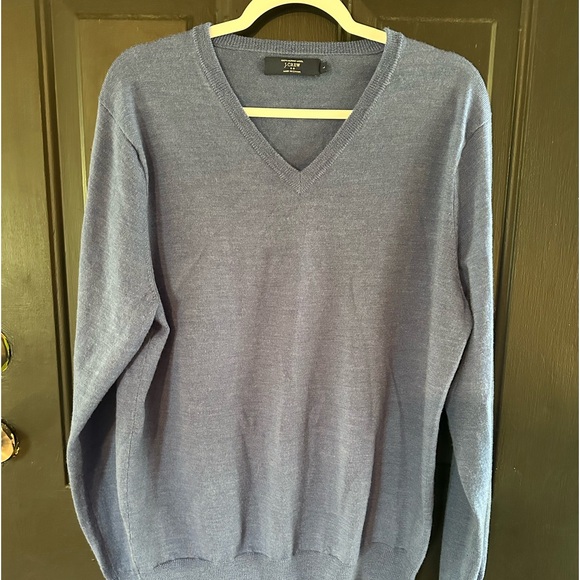 I.Crew merino wool v neck sweater size large - Picture 1 of 9